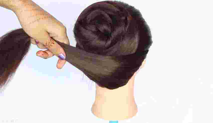 Summer messy bun  juda hairstyle  juda  hair bun 