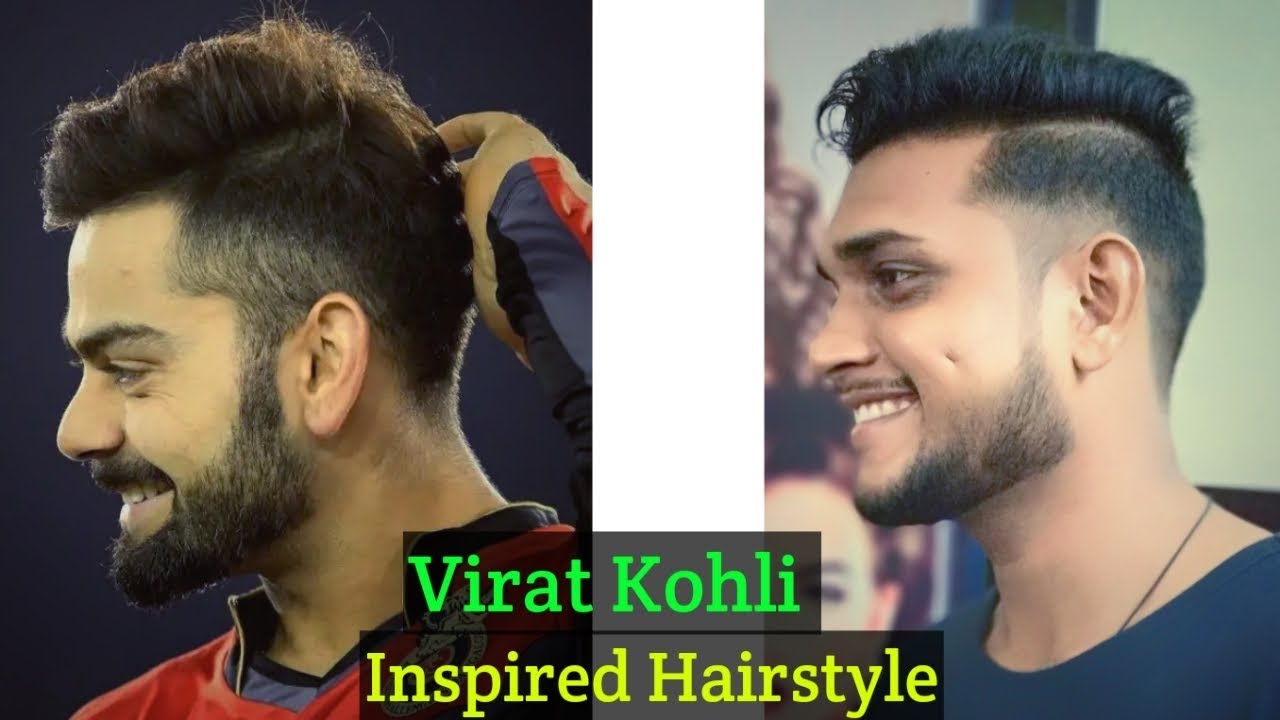 Virat Kohli Hairstyle Inspired Haircut 2018 – Men's 